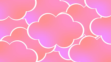 カラフルな雲の背景