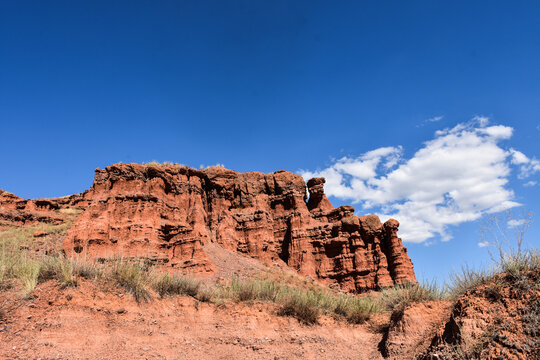 narman red fairy chimney in turkey erzurum