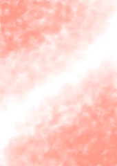 peach paint on a white background