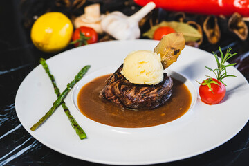 lamb chops with vegetables