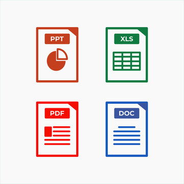 Digital document format such as pdf, ppt, doc and xls.