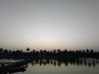 sunrise over the river