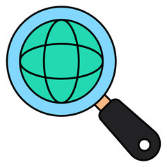 Modern design icon of search browser