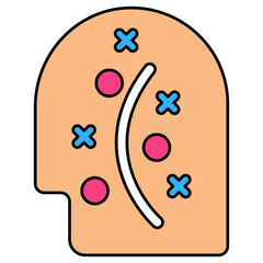 An editable design icon of tic tac toe