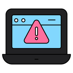 Trendy design icon of system error
