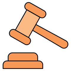 An editable design icon of auction