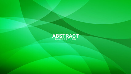 green abstract background with dynamic shape composition