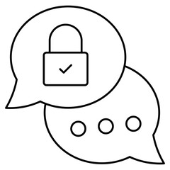 Trendy vector design of encrypted chat