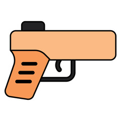 Modern design icon of pistol