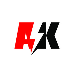 AK Electrician Logo can be use for icon, sign, logo and etc