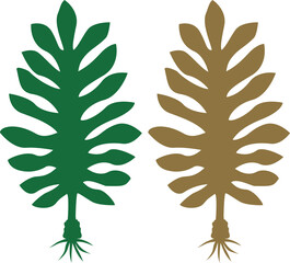 わかめ（シルエット）