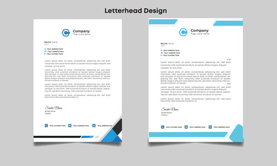 Modern  Letterhead  Design or Business Letterhead creative design Premium Letterhead Template For  Your Business.