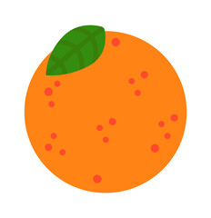 Orange fruit. Healthy Food. Vector illustration
