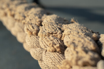 Thick rope pattern in close-up