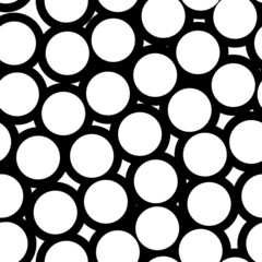 Circles pattern. Circular figures seamless ornament. Geometric motif. Rounds background. Circle shapes wallpaper. Geometrical backdrop. Digital paper, textile print, web design, abstract. Vector art.