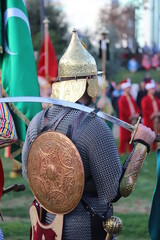 medieval knight with sword