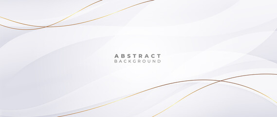Abstract grey and gold background poster with dynamic waves. technology network Vector illustration.