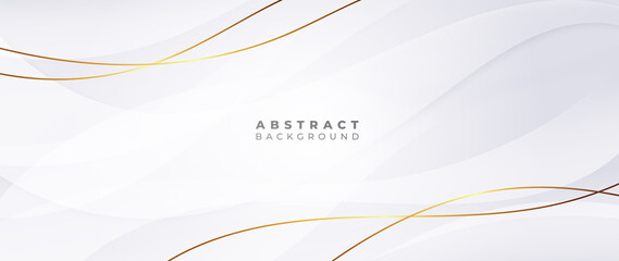 Abstract grey and gold background poster with dynamic waves. technology network Vector illustration.