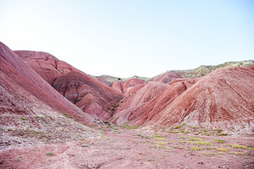 little natural red hills city of erzurum turkey, narman