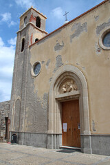 Fototapeta na wymiar church (santa maria dell'odigitria) in cefalù in sicily in italy 