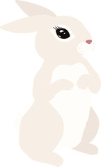 Symbol of the Year Rabbit vector clipart