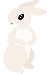 Symbol of the Year Rabbit vector clipart