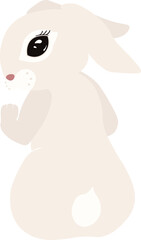 Symbol of the Year Rabbit vector clipart