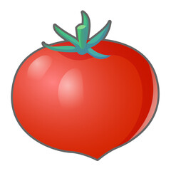 新鮮な完熟トマトのイラスト