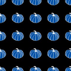 Pumpkin. A simple schematic image of a pumpkin. Illustrations for postcards, banners, covers, albums, mobile screensavers, scrapbooking, advertising, blogs. Seamless pattern.