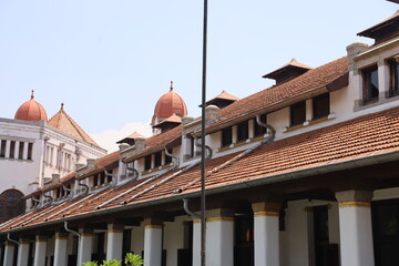 tile roof building a mixture of Dutch and Javanese characteristics. ancient roof in 