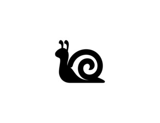 Snail vector icon. Isolated snail flat illustration © photosynthesis