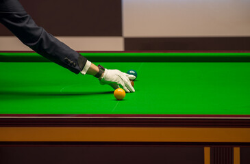 green color snoker table