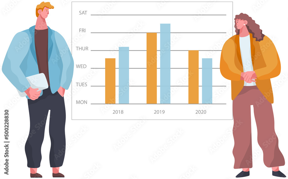 Poster analytics information and development statistics. dashboard seo optimization, digital info. presente