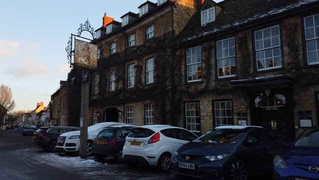 Driving through Woodstock, Oxfordshire