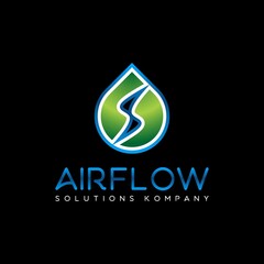 WATER FLOW LOGO DESIGN UNIQUE AND MODERN TEMPLATE