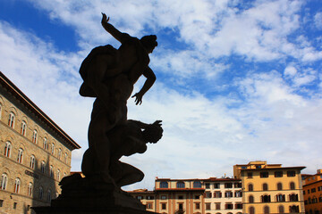 Loggia dei Lanzi at Piazza della Signoria Square in Florence, Italy