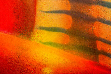 Beautiful bright colorful street art graffiti background. Abstract creative spray drawing fashion colors painting on the walls of the city. Urban Culture, aerosol texture