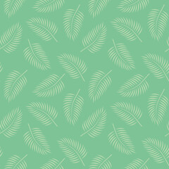 seamless pattern of palm leaves for wrapping, textile, wallpaper- vector illustration