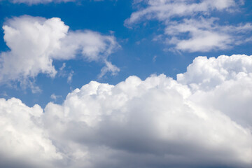 Naklejka na ściany i meble beautiful blue sky and white clouds