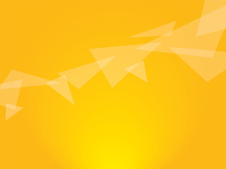 フラットな三角の背景素材（イエロー）
