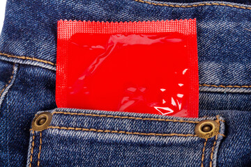 condom jeans sexual protection man