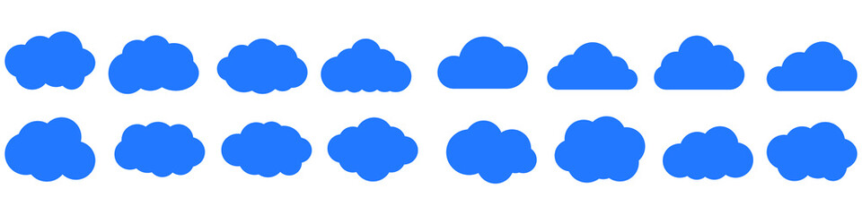 Cloud icon vector set. Weather illustration sign collection. swarm symbol or logo.