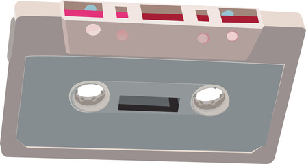 old compact tape recording cassette-
