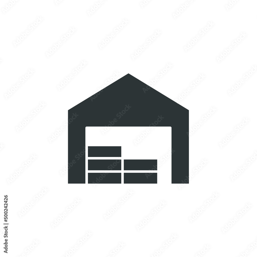 Poster vector sign of the storage symbol is isolated on a white background. storage icon color editable.