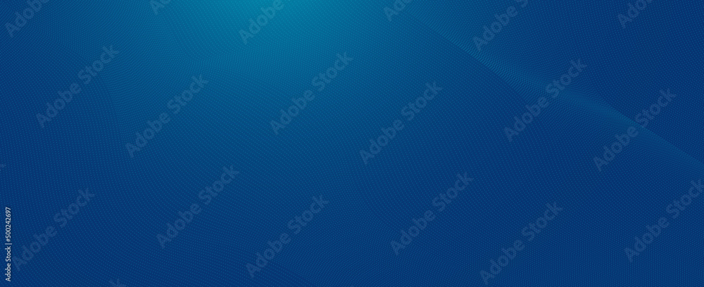 Poster Abstract background with waves. Blank template with wavy blue dotted lines, guilloche pattern useful for certificate, diploma, hi tech technology. 