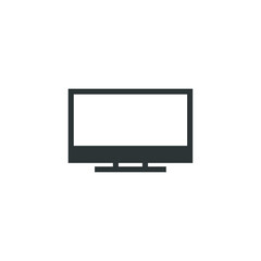 Vector sign of the Television symbol is isolated on a white background. Television icon color editable.