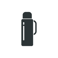 Vector sign of the thermos symbol is isolated on a white background. thermos icon color editable.