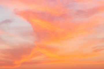 Obraz premium Shot of a dramatic sky during sunset hour. Nature