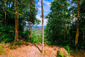The background of the sea by the evening sea, with natural beauty (sea water, rocks, sky) and fishermen are fishing by the river bank, is a pleasure during travel.