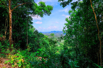 The background of the sea by the evening sea, with natural beauty (sea water, rocks, sky) and fishermen are fishing by the river bank, is a pleasure during travel.